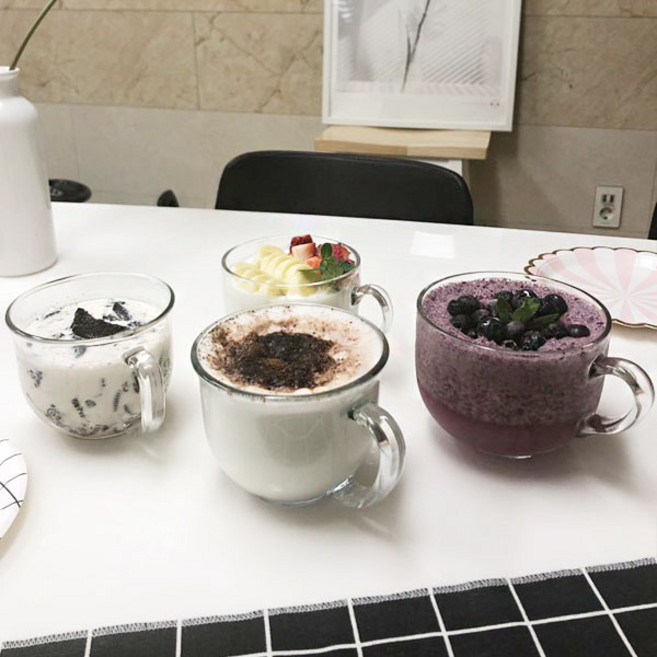 글라스락 에스쁘아 씨리얼머그 475ml 디저트볼 요거트 빙수그릇, 1.글라스락 에스쁘아투명 씨리얼머그 475mL, 1개