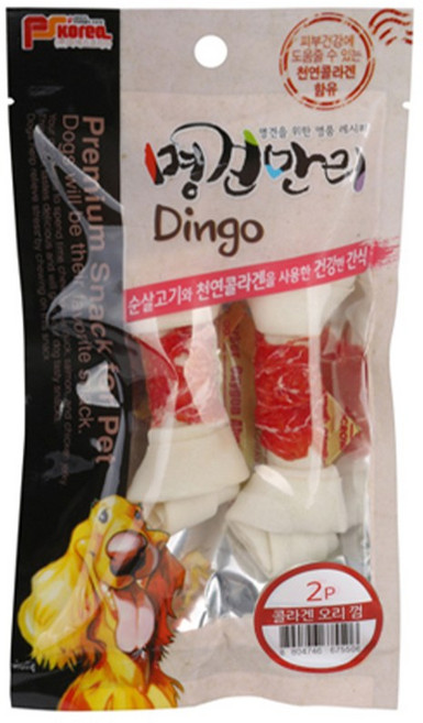 명견만리 콜라겐 딩고껌 오리 2P, 단품