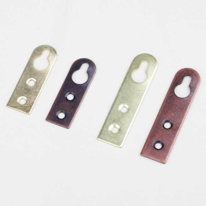 철물백화점 액자레일 액자걸이 와이어 픽쳐걸이, E11 일자경고리 소 브론즈, 1개