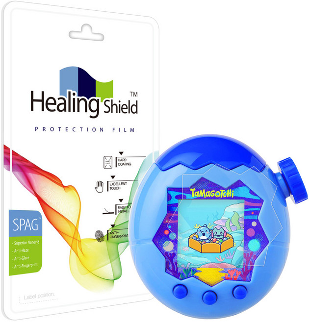 [호환]다마고치 파라다이스 슈페리어 저반사 액정보호필름 2매