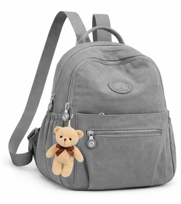 마켓제이영 곰돌이 키링포함 가벼운 데일리 백팩