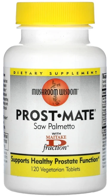 머쉬룸위스덤 Prost Mate 잎새버섯 함유 쏘팔메토 베지 정제 120정 1개, 120개 - 쿠팡
