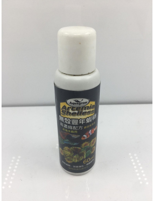 F台灣Aquagrow-無殼豐年蝦卵 蝦紅素配方 脫殼卵, 1個, 60ml