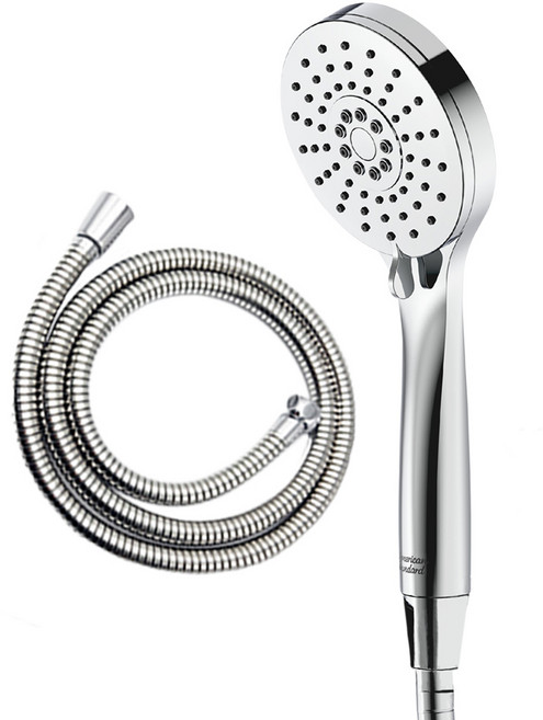 아메리칸스탠다드 스텔라 샤워기 샤워헤드 + 국산 황동스텐 샤워호스 1.5M세트 MGJA018, 크롬, 1세트