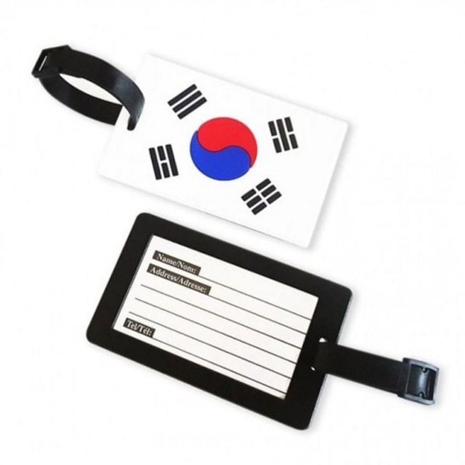 태극기 네임택 가방 식별 태그 이름표 태극기네임택 태극기네임텍 캐리어네임텍