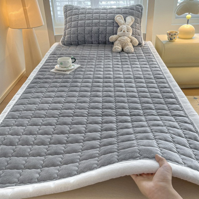 KDNC 기모 학생 기숙사 1인용 매트리스, 그레이