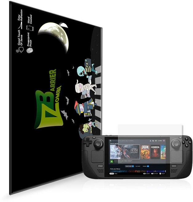 벨브 스팀덱 올레포빅 고광택 액정보호필름 2매, 단품, 단품