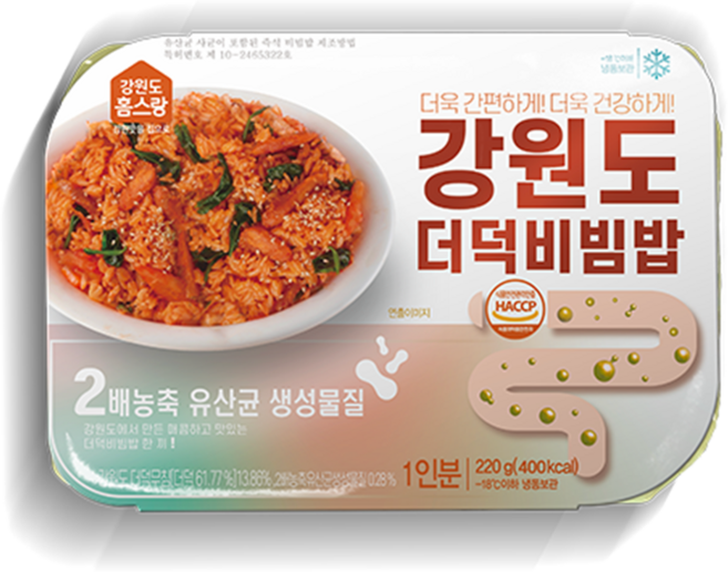 강원도 더덕비빔밥 특산물 더덕 더덕향 아삭한 식감 1인분 간편하게 손쉽게 맛있게, 4개, 220g