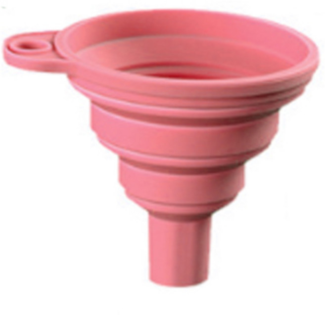 접이식 실리콘 깔때기 주방 대형 소형 식품 등급 깔때기 가정용 자동차 엔진 오일 가솔린 변경 도구 자동차/주방 용품, [04] L, [03] Pink