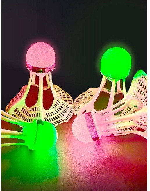 LED 발광 셀프배드민턴 리턴셔틀콕 제니오숲, 레드 3종