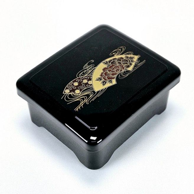 한일칠기 일식 신 장어덮밥 그릇 공기 식기 업소용 (부채), 흑갈색, 1개