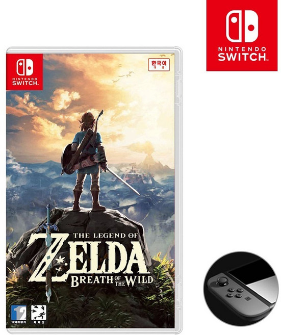 [공식판매처]닌텐도 스위치 젤다의전설 브레스 오브 더 와일드 야숨 한글판 증정품 스위치용 화면보호필름