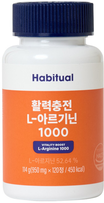 와이즐리 활력충전 아르기닌 L-1000(60일분), 1개, 120정
