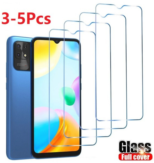 호환Redmi Note 10 11 Pro 용 강화 유리 화면 보호대 샤오미 8 9 9S 9T 9A 9C 아님 3-5 개, [02] 3PCS Tempered Glass, 02 Redmi Note 11S 5G