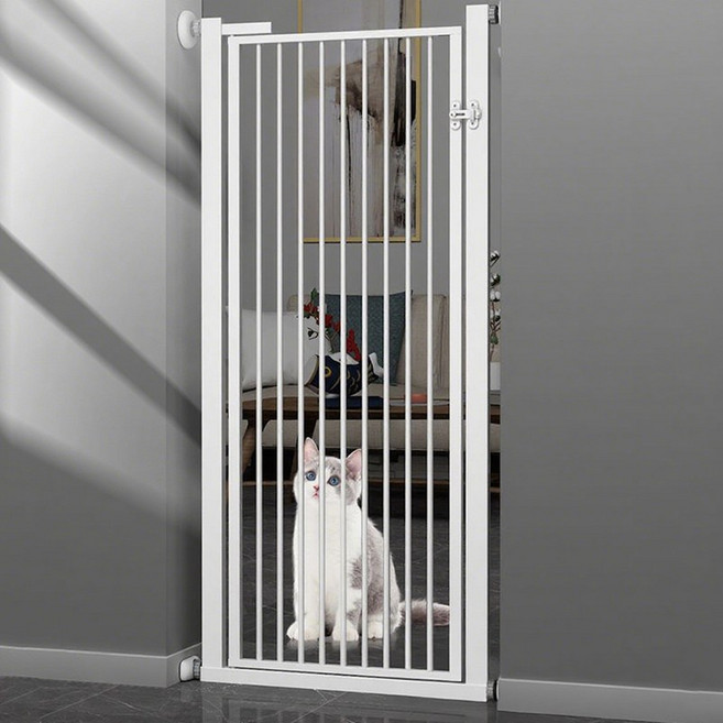 반전 반려동물 안전문 고양이 강아지 울타리, 1개, 흰색