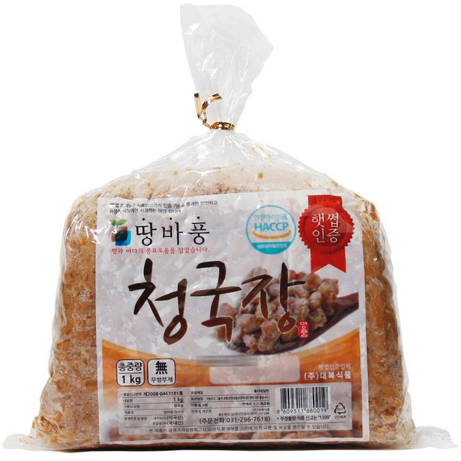 대복식품 땅바풍 일반청국장 180g 400g 1k 2k, 2개, 1kg