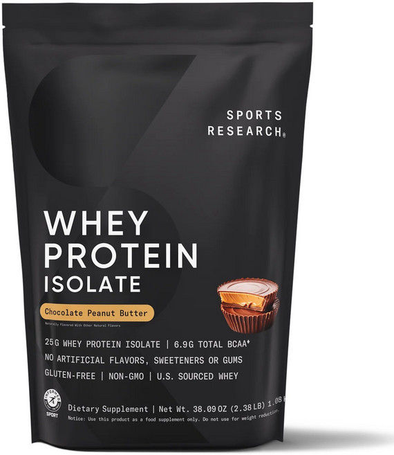 스포츠리서치 웨이 프로틴 아이솔레이트 초콜릿 피넛 버터, 1.08kg, 1개
