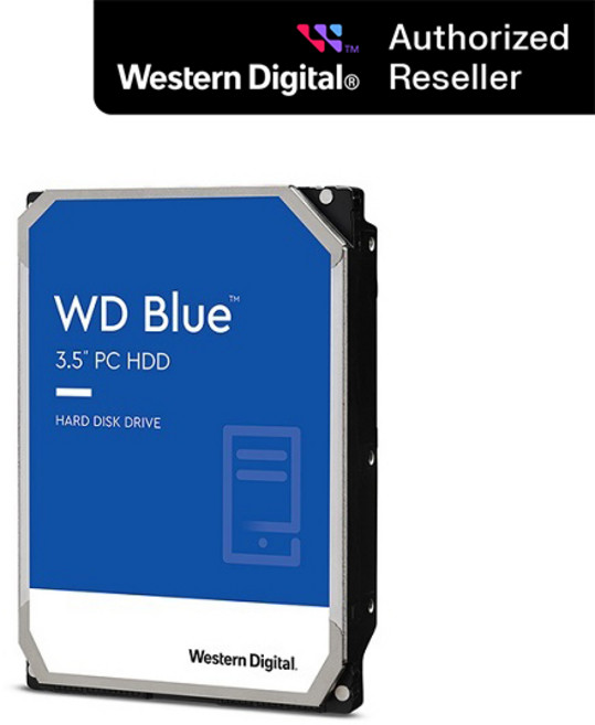 공식인증점 WD BLUE 3.5인치 4TB HDD 데스크탑용 하드디스크 WD40EZZX