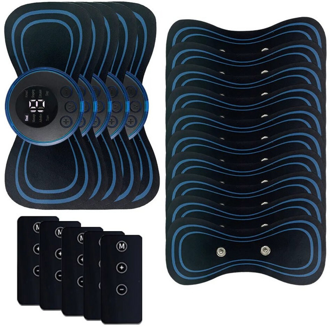 리모컨 목 마사지기 휴대용 스마트 전기 충전식 EMS 어깨 패치 근육 이완 통증 완화, 04 5P Remote