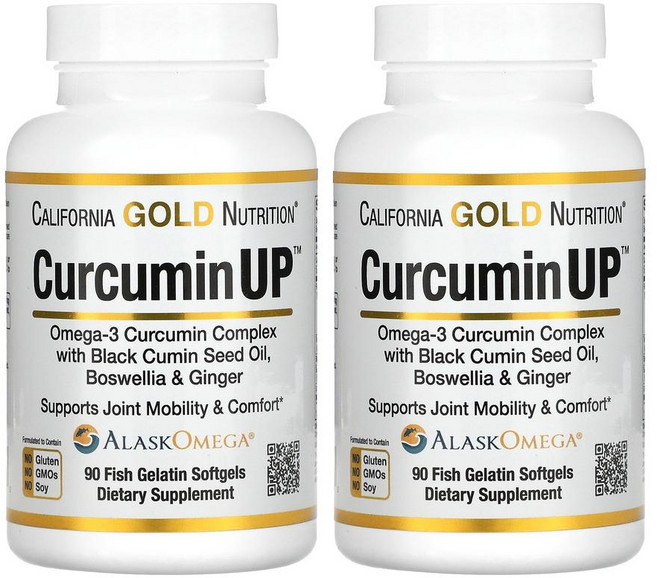 캘리포니아 골드 뉴트리션 커큐민 UP California Gold Nutrition Curcumin UP 90정 2개