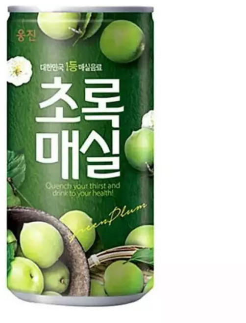 웅진식품 초록매실 캔 업소/가정 랜덤, 90개, 180ml