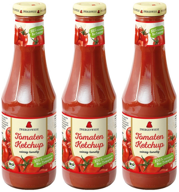 쯔베르겐비제 유기농 토마토 케찹, 500ml, 3개