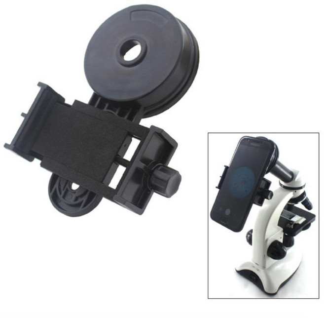 Premiere V형 현미경 스마트폰 거치대 연구소 홀더 촬영 실험 과학 관찰