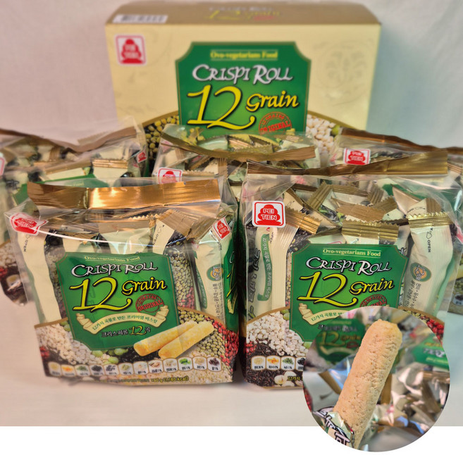코스트코 크리스피롤 12곡 건강곡물과자 아이간식 +초코크리스피증정, 5개, 190g
