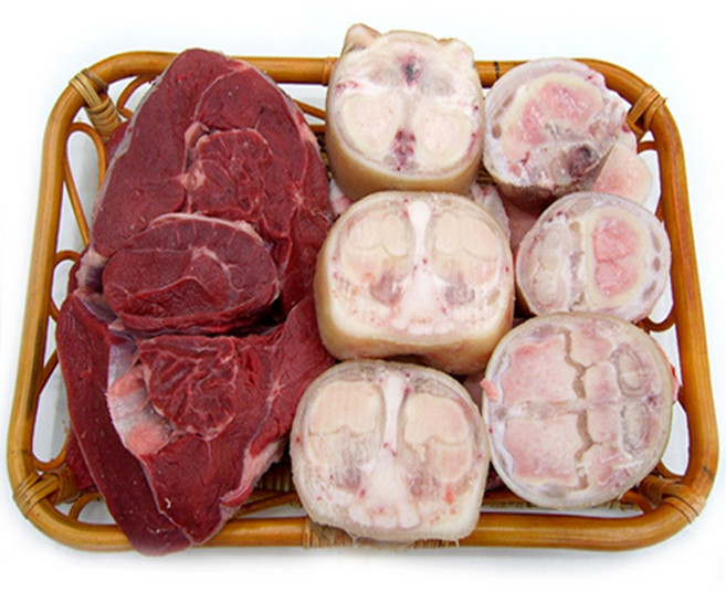 해피아 한우 선물세트 우족세트 3kg(우족2kg+사태1kg) 소고기 안동한우, 1세트