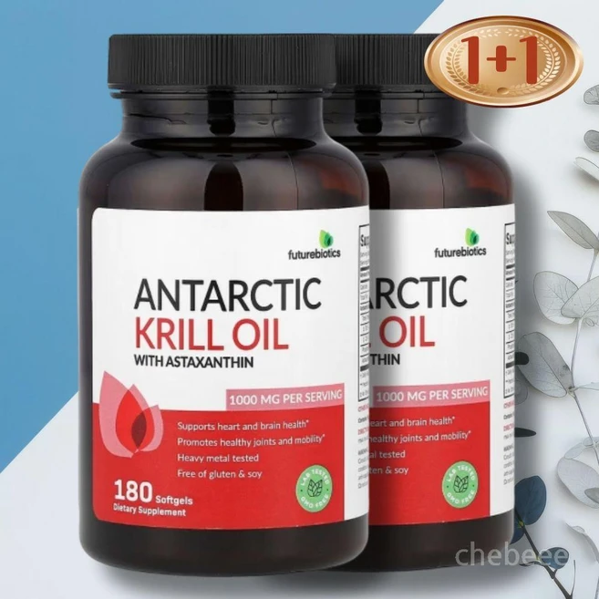 퓨처바이오틱스 남극 크릴 오일 180정 2병 아스타잔틴 오메가3 인지질 DHA - 쿠팡
