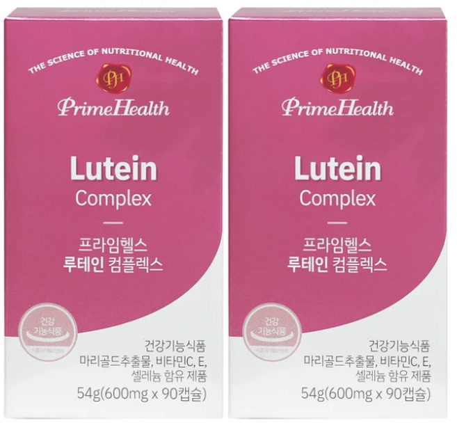 프라임헬스 루테인 컴플렉스 54g, 90정, 2개