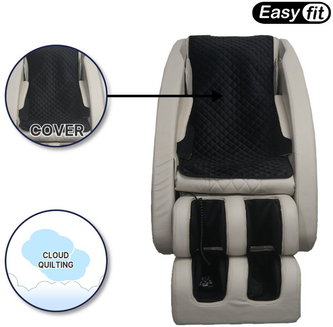 이지핏 안마의자커버 바디프랜드 코지마 제스파 브람스 호환 안마 의자 리폼 천갈이 시트 교체, 블랙