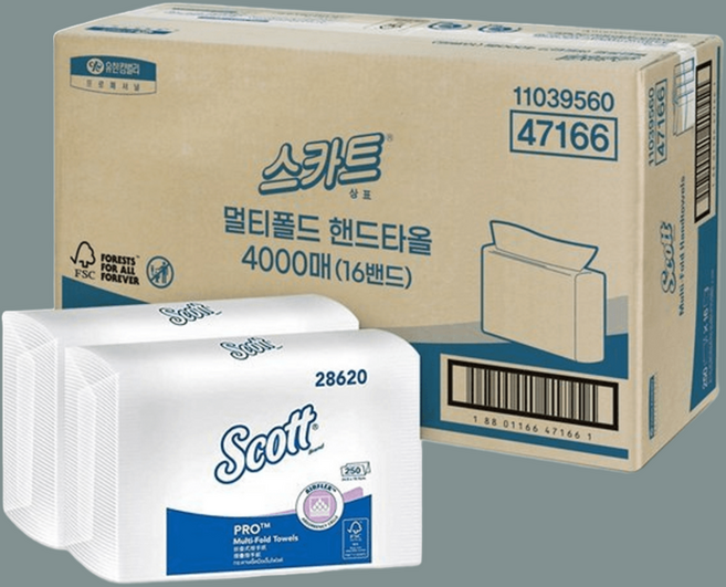 멀티폴드 핸드타올 4000매, 1개