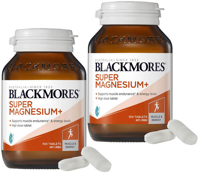 블랙모어스 슈퍼 마그네슘 플러스, 2개, 200정