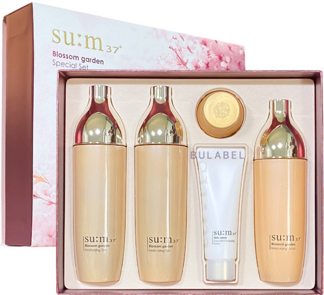 스킨케어숨 블라썸 가든 스킨 증량 스페셜 세트 25년 3월 기획 스킨155ml 2개 로션 135ml관리5160091, 1개