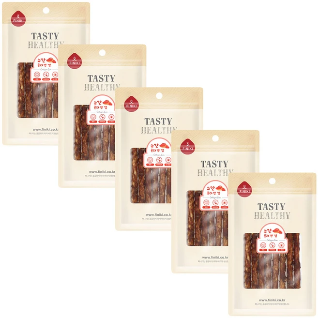 피니키 강아지 콜라겐 껌 (황태/소간 유통기한 2026-05-25), 5개, 소간 - 쿠팡