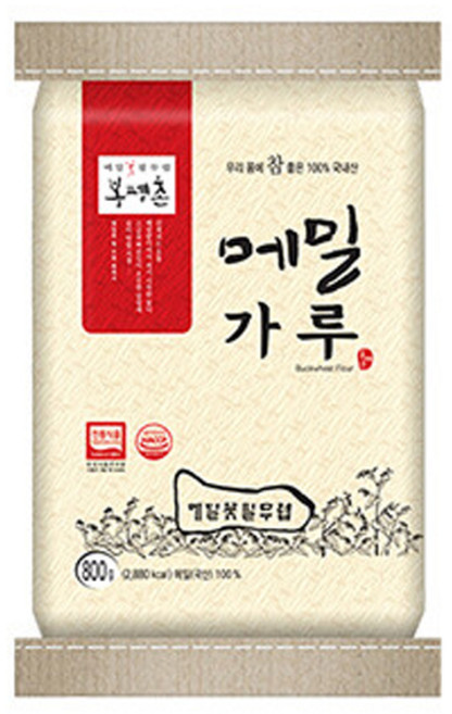 봉평촌 메밀가루 100% 800g 5개