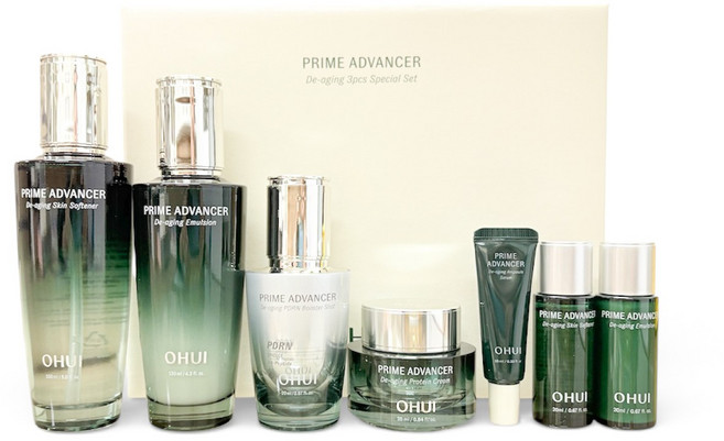 오휘 프라임 디에이징 3종 탄력 기획세트+쇼핑백, 1세트