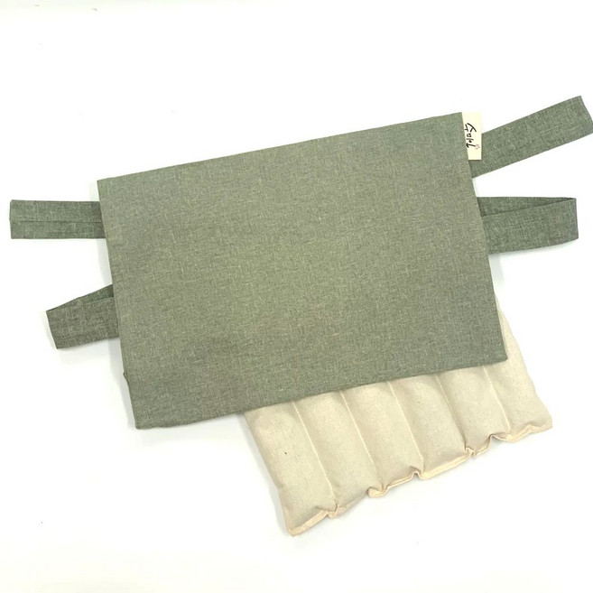 수미인 팥찜질팩+순면커버 선물상사 세트 /어버이날선물/여자친구선물/, 차콜