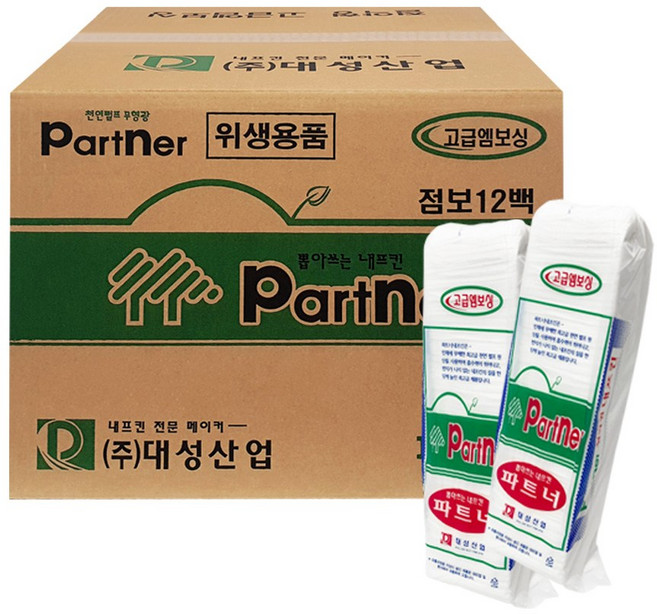 파트너 무형광 뽑아쓰는 줄줄이 엠보싱 테이블 냅킨 6480매, 1개