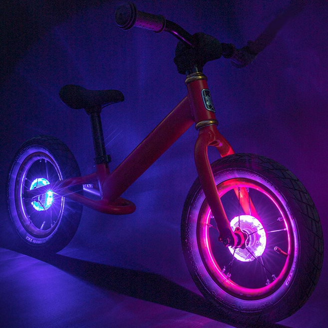 자전거 조명 휠라이트 스포크등 허브등 LED 바퀴등 휠 장치, 1개, 성인용