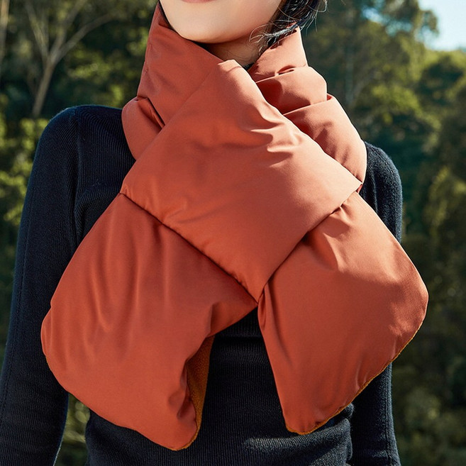 어반컴포트 와이드웜 겨울 방한 패딩 목도리