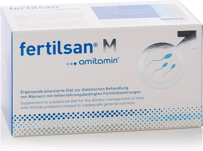 Amitamin Fertilsan M 남성 정자 생산 영양제 90캡슐 독일 발송, 1개, 90정 - 쿠팡