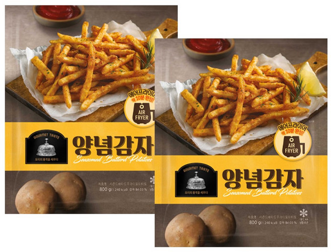 BKR 케이준 양념감자, 2개, 800g