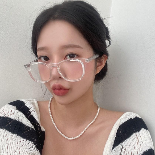 VANANA2 여성남성 베이직 뿔테 라운디 안경테