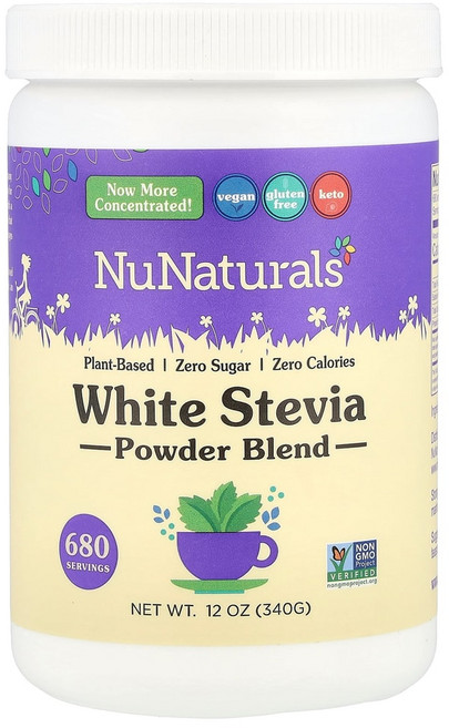 뉴네츄럴 NuStevia 화이트 스테비아 분말 340g(12oz), 1개, 340g