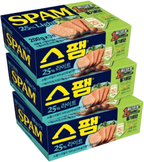 스팸 25% 라이트 200g 9개