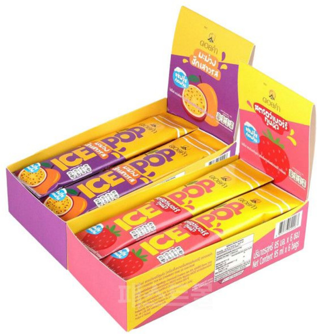 아이스팝 딸기(85ml X 6개입) 510ml + 망고패션후르츠(85ml 세트