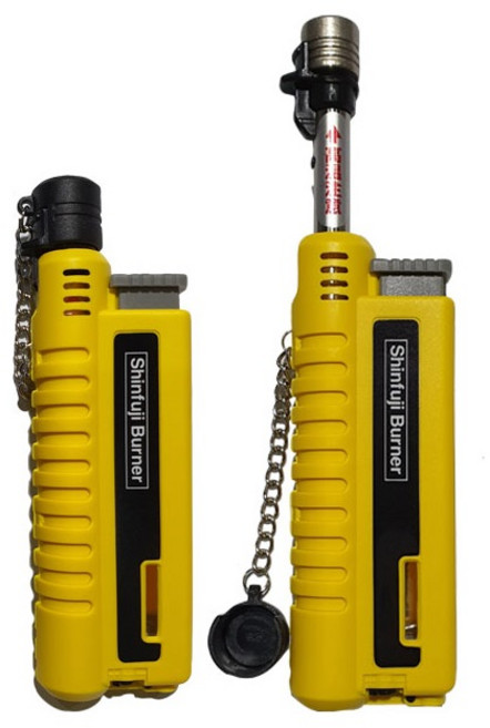 소토 신후지버너 슬라이드 충전가스토치, 옐로우, 1개