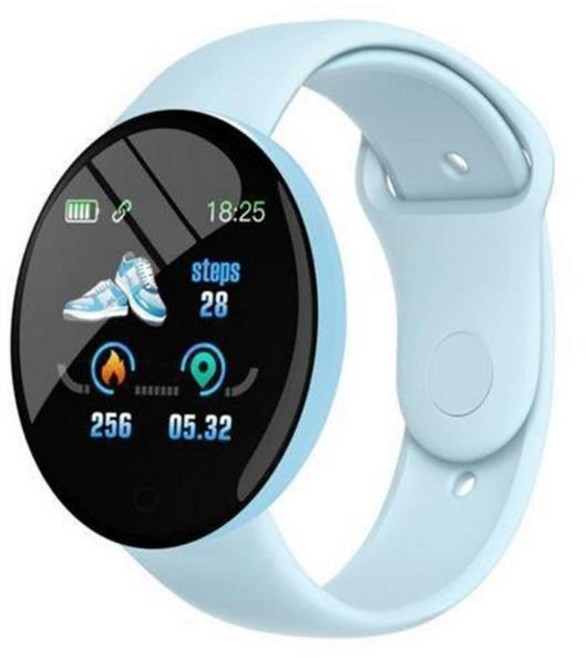 샤오미 호환 D 8 SMARTWATCH 원형 컬러 스크린 다중 스포츠 모드 통화 정보 알림 촬영 음악 스마트 팔찌, wathet